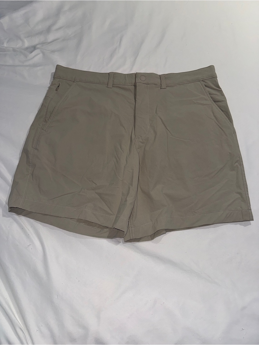 American Eagle Men's 24/7 Flex Club Shorts Tan Khaki Size 33